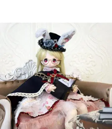 구체관절 인형 금발 빨간 눈 인형 의류 43cm