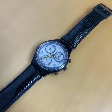 swatch 크로노그래프 손목시계 (쿼츠) 블랙