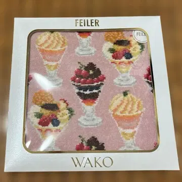 와코 페이러 손수건 WAKO PARFAIT 파르페 핑크