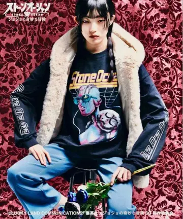 죠죠 제6부 스톤 오션 x glamb 쿠죠 죠린 스탠드 T셔츠