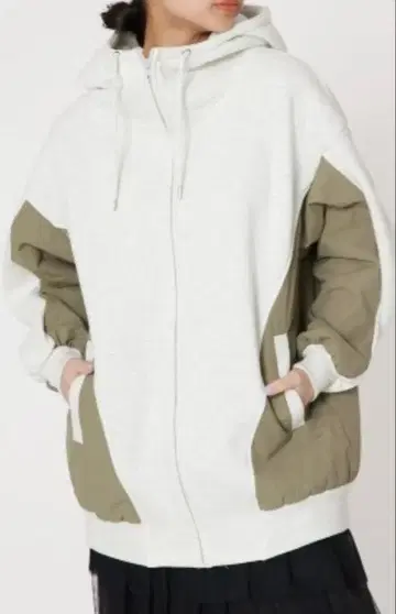 나일론 도킹 지퍼 후드티