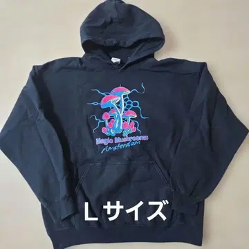 GILDAN Magic Mushrooms 후드티 L 사이즈