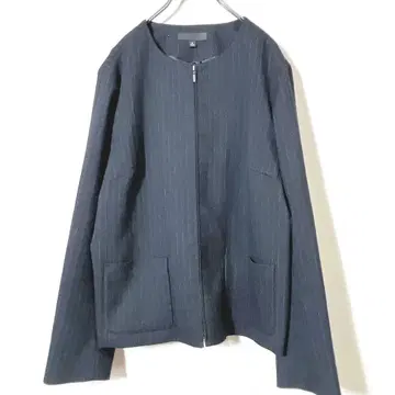 유니클로 스트레치 자켓 스트라이프 블랙 XL