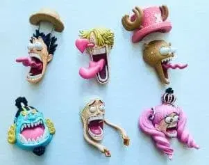 RofJ 원피스 놀란 얼굴 마그넷 컬렉션 6종 컴플리트