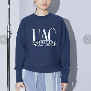 아메리카나 별주 퍼스트 핸드 맨투맨 트레이닝복 네이비