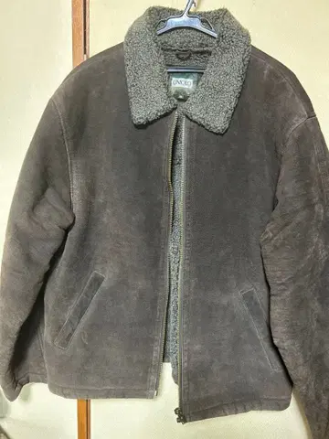 UNIQLO 천연 가죽 자켓 XL 다크 브라운