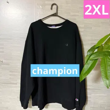 챔피언 블랙 크루넥 트레이닝복