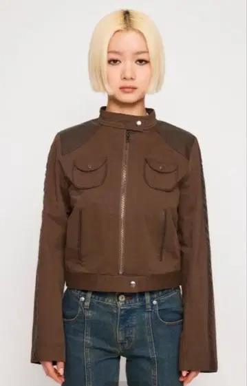 LAGUA GEM LINE DOCKING COTTON 자켓