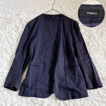 레어 사이즈 4사이즈 Theory 띠어리 노 칼라 자켓 큰 XL