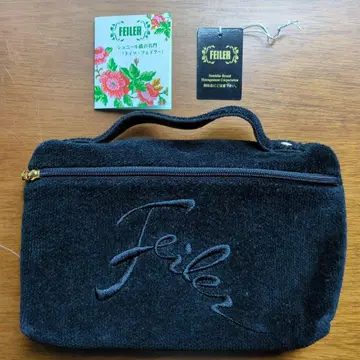 새상품급 [ Feiler 블랙 슈니르 직조 파우치 ]