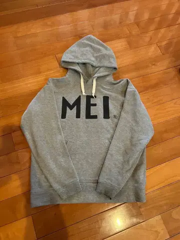 MEI 후드 부착 후드티 그레이