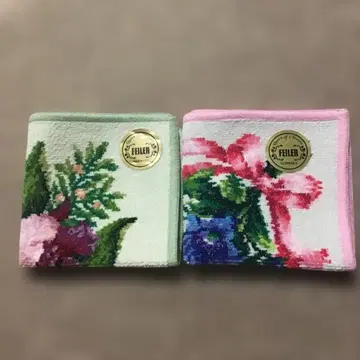 FEILER 꽃다발 디자인 손수건 2색 세트