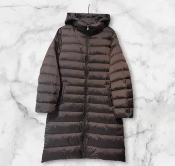 UNIQLO 울트라 라이트 다운 롱 코트 2023 XL 다크 브라운