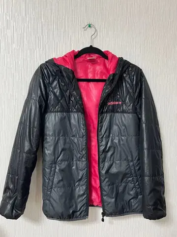 adidas NEO 점퍼 블랙/핑크