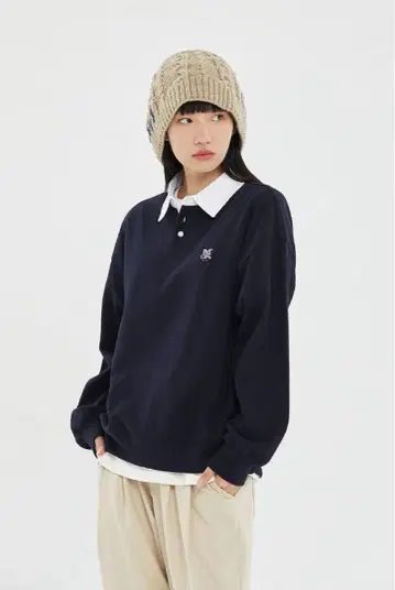 romantic crown 로맨틱크라운 피케 셔츠 맨투맨