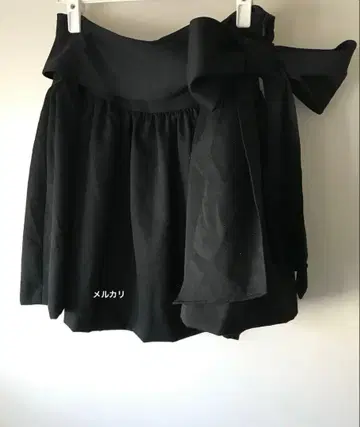 MILK 리본 스커트 블랙