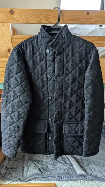 MACKINTOSH SCOTLAND 울 퀼팅 자켓 블랙