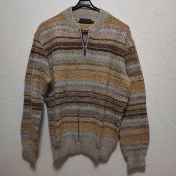 JUNKO CLASSIC 지퍼 니트 스웨터 L