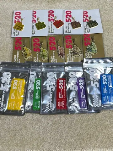 아라시 5 x 20 회장 한정판 참 아크릴 플레이트 세트