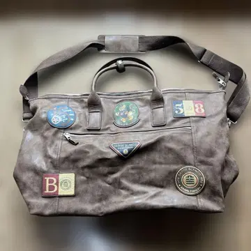 SERGE BLANCO 패치 부착 보스턴 백