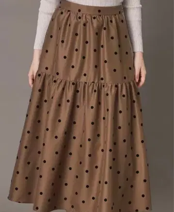 드레스트리아 플로키 도트 스커트