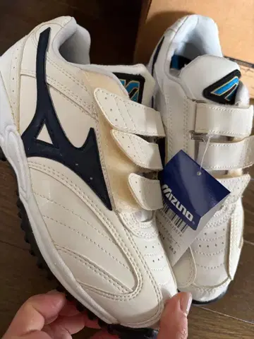 레어 상품 Mizuno 트레이닝 슈즈 화이트/네이비