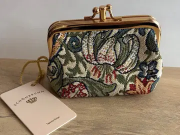 가마구치 코인 케이스 자수 빈(Wien) 윌리엄 모리스풍 미사용 새상품