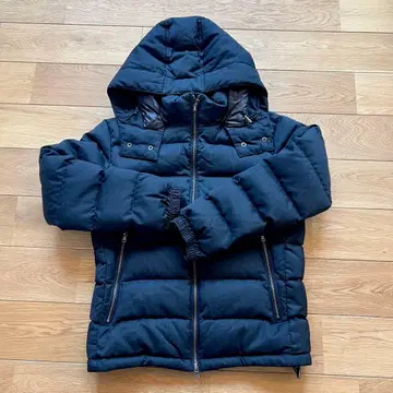 EDIFICE (다크 그레이) 다운 자켓 후드 부착