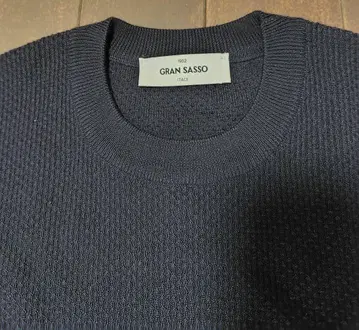 GRAN SASSO 네이비 울 니트