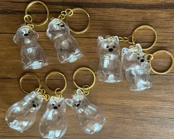 새상품 강아지 털 보관 키링 7개 세트