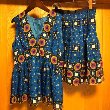 ANNA SUI 안나수이 USA제 실크 셋업 원피스 레어