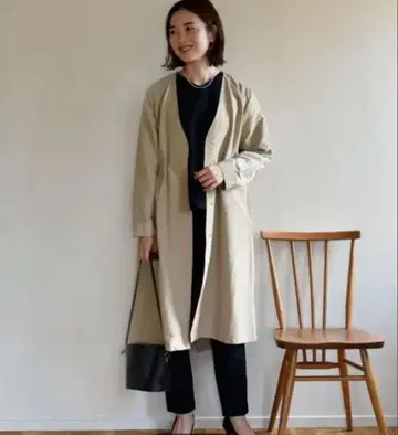 ourhome 믿음직한 노카라 코트 베이지