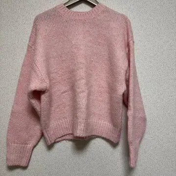 ungrid 컬러 모헤어 혼방 루즈 니트 핑크