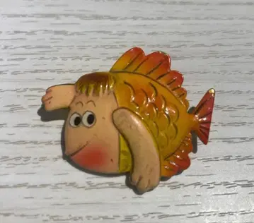 [레트로 초레어] 쇼와 굿즈 오요게! 타이야키군 브로치 배송비 포함