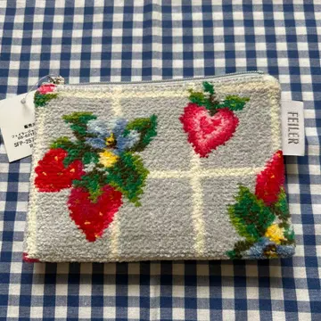 페이러 스트로베리 필드 쁘띠 티슈 파우치 그레이