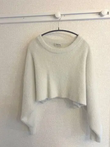 COCODEAL 크롭 스웨터 화이트