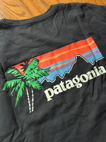 하와이 한정판 Patagonia 긴팔 T셔츠 L 사이즈
