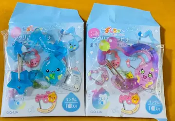 시즈쿠짱 아크릴 카라비너 로제짱과 세트