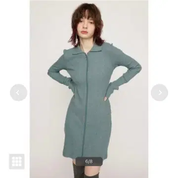 SLY 프론트 지퍼 컷 숏 원피스