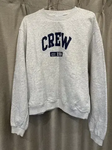 sara&cake 그레이 크루넥 트레이닝복