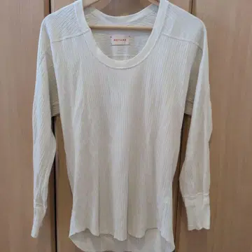 MEYAME 오버 롱 리브 풀오버 화이트