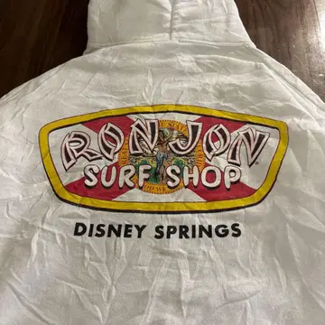 론 존 서프샵 화이트 후드티 디즈니 스프링스