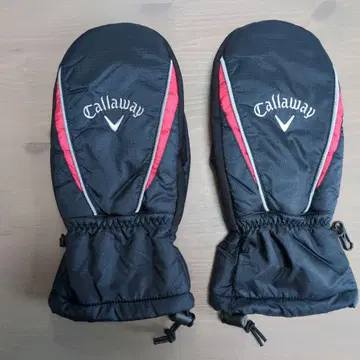 Callaway 골프 미튼 블랙/빨간색