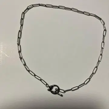 우소무소 실버 만텔 체인 목걸이