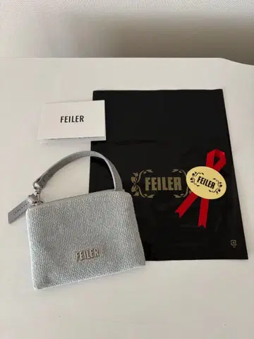 새상품급 FEILER 유니아이코닉 사이드 파우치 그레이