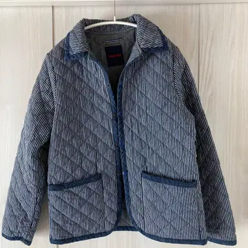 히코리 데님 퀼팅 자켓