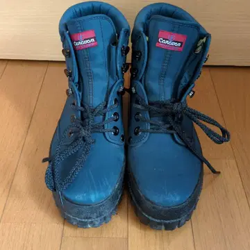 할인 가능. Caravan 다크 블루 등산화 하이컷 24.5cm