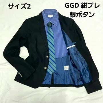 GGD 네이비 금장 버튼 테일러드 자켓 사이즈 2