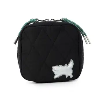 PAUL & JOE 스퀘어 파우치 블랙 퀼팅 집시