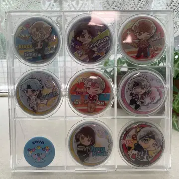 BTS 캔뱃지 9개 세트